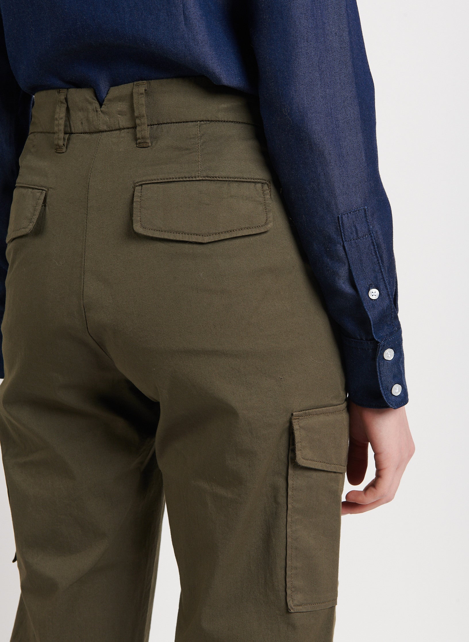 Maison Standards - Pantalon Militaire - Kaki - Femme - Image 5
