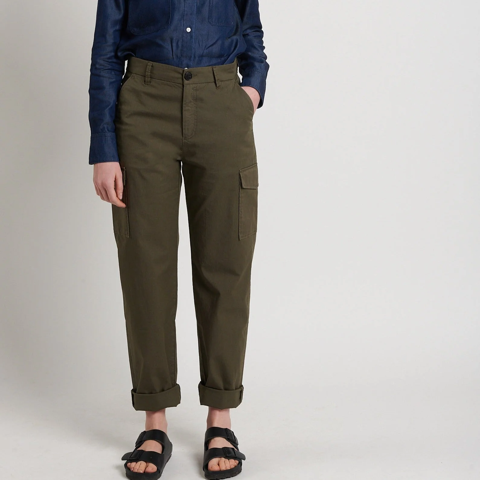 Maison Standards - Pantalon Militaire - Kaki - Femme - Image 6