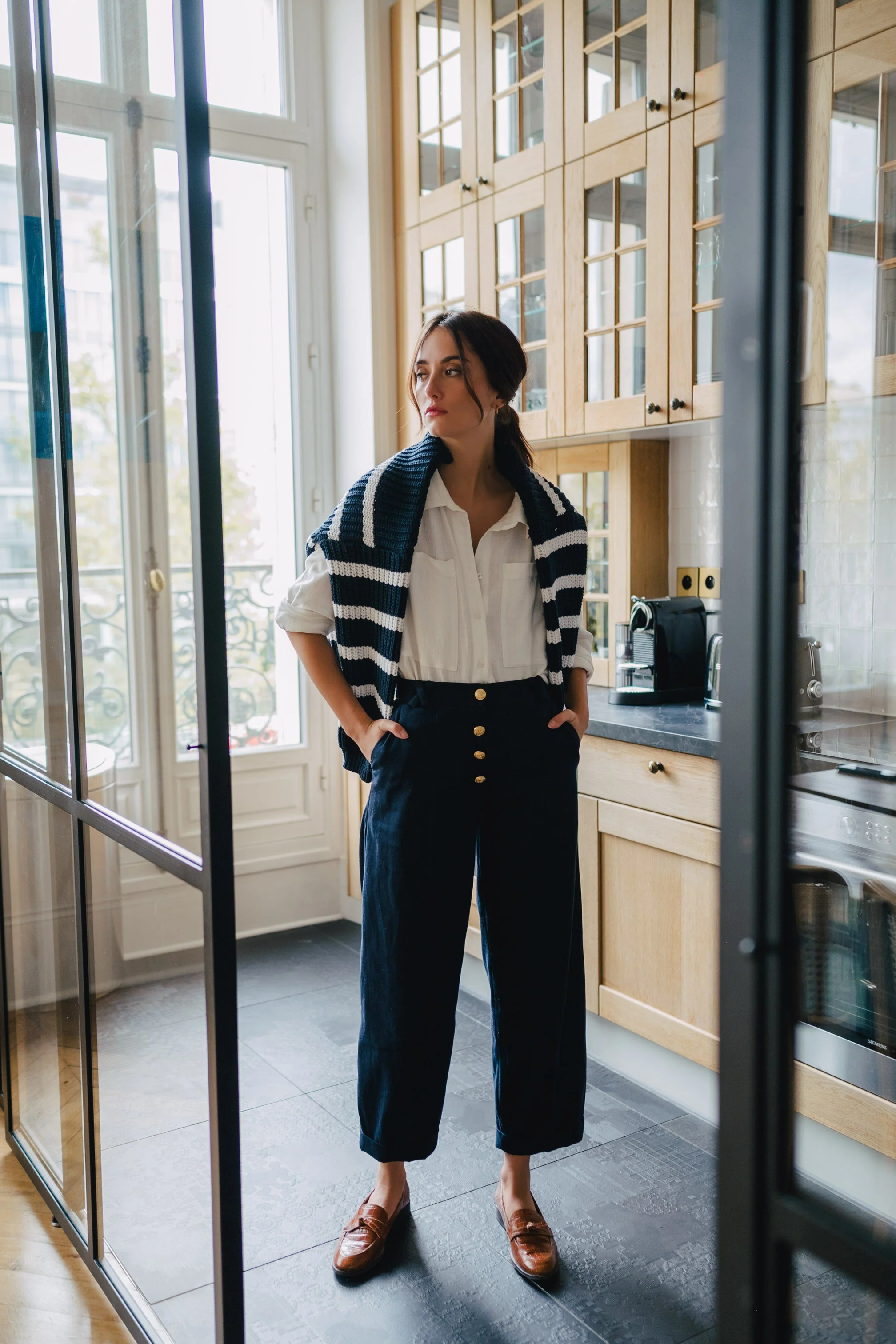 Pantalon Tiago Gabardine Marine - Image 3
