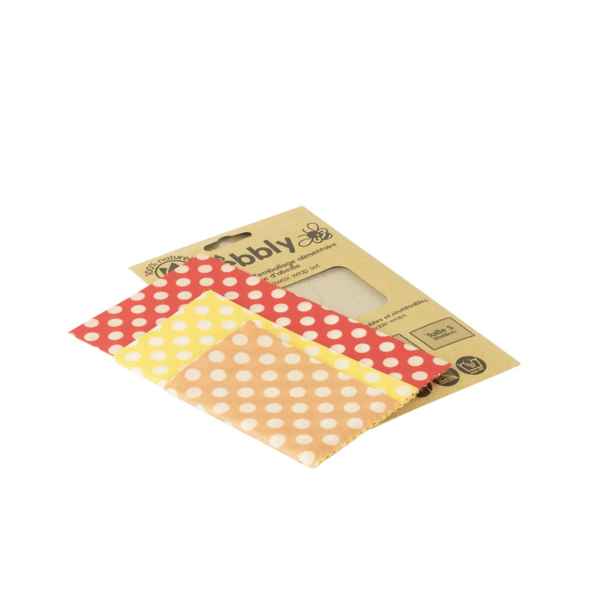 Set De 3 Feuilles D'Emballage Alimentaire À La Cire D'Abeille - Multicolore - Image 7