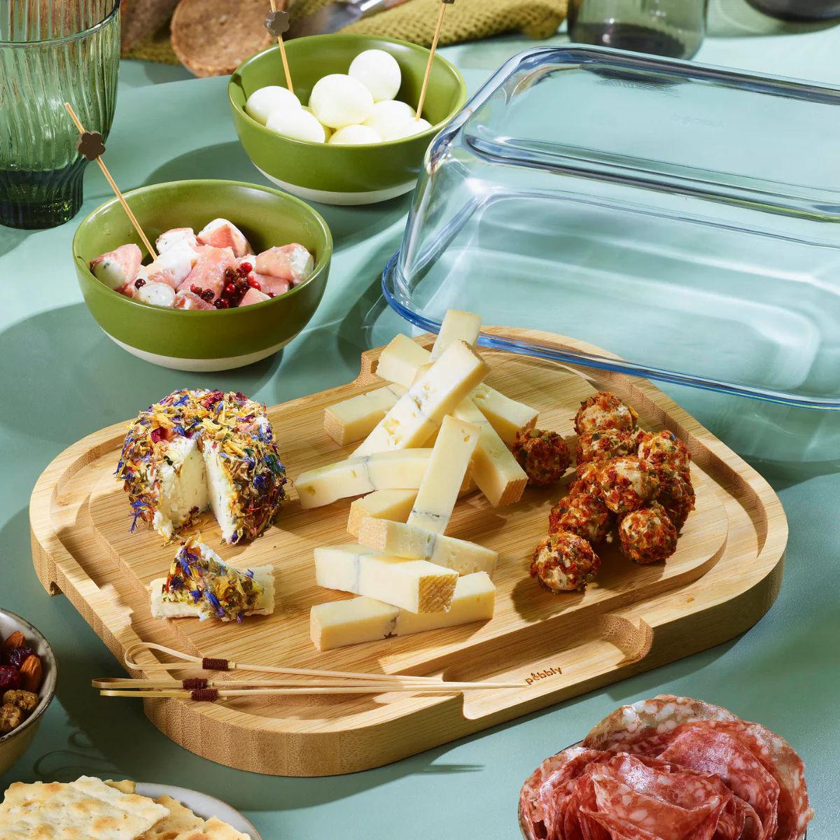 Boîte À Fromage En Verre Et Bambou - Transparent - Image 4