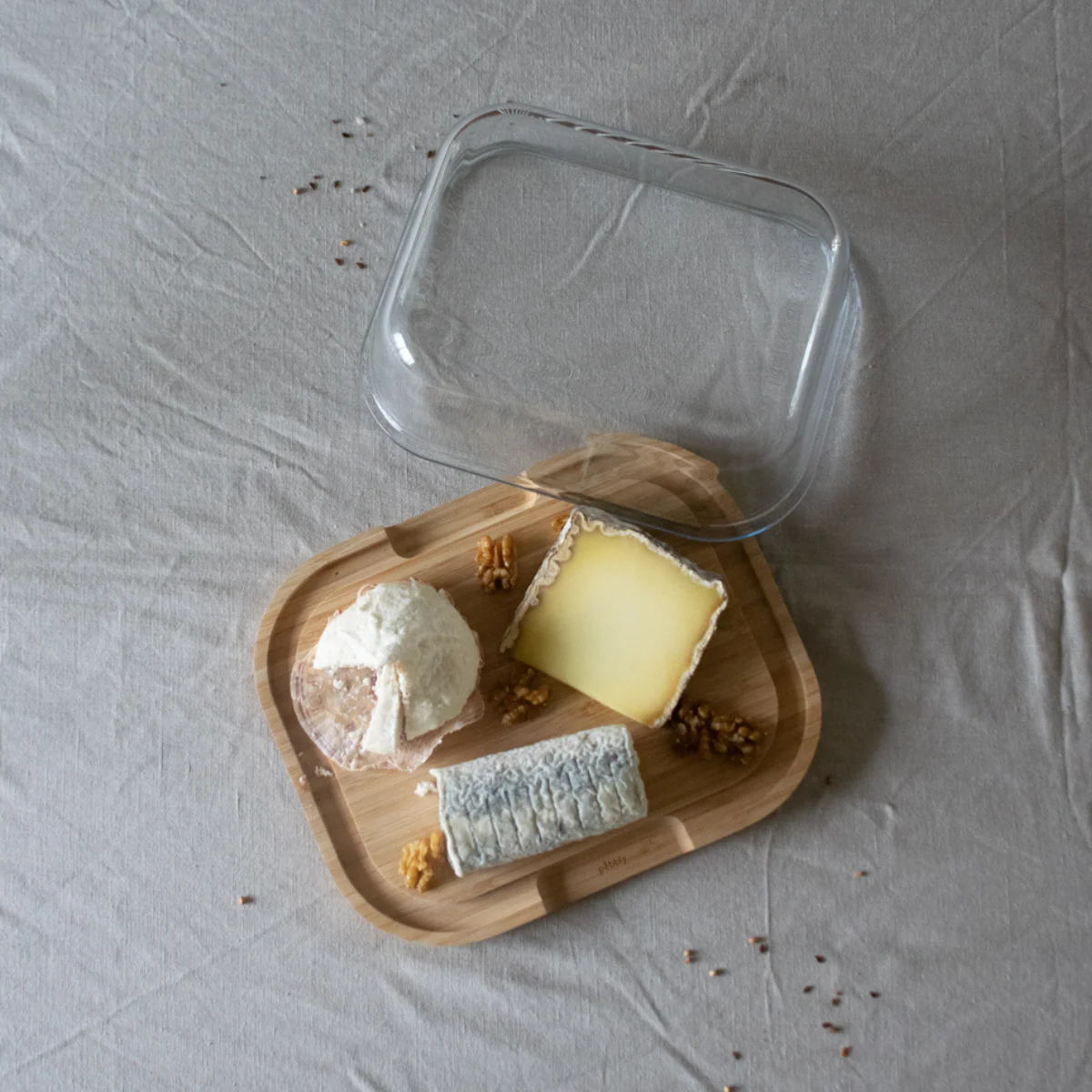 Boîte À Fromage En Verre Et Bambou - Transparent - Image 6