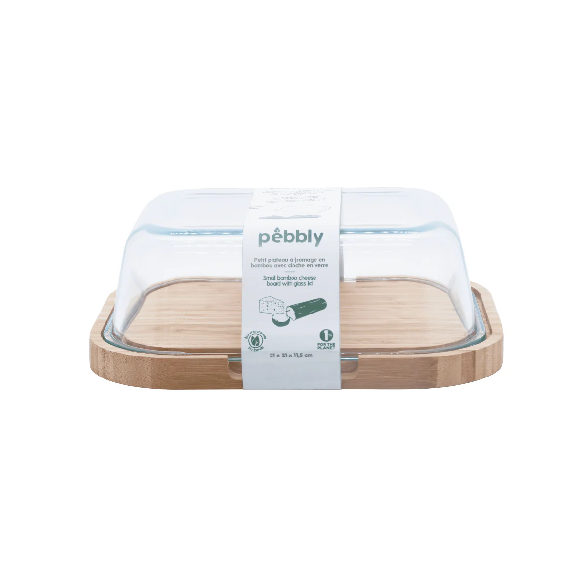 Boîte À Fromage En Verre Et Bambou - Transparent - Image 8
