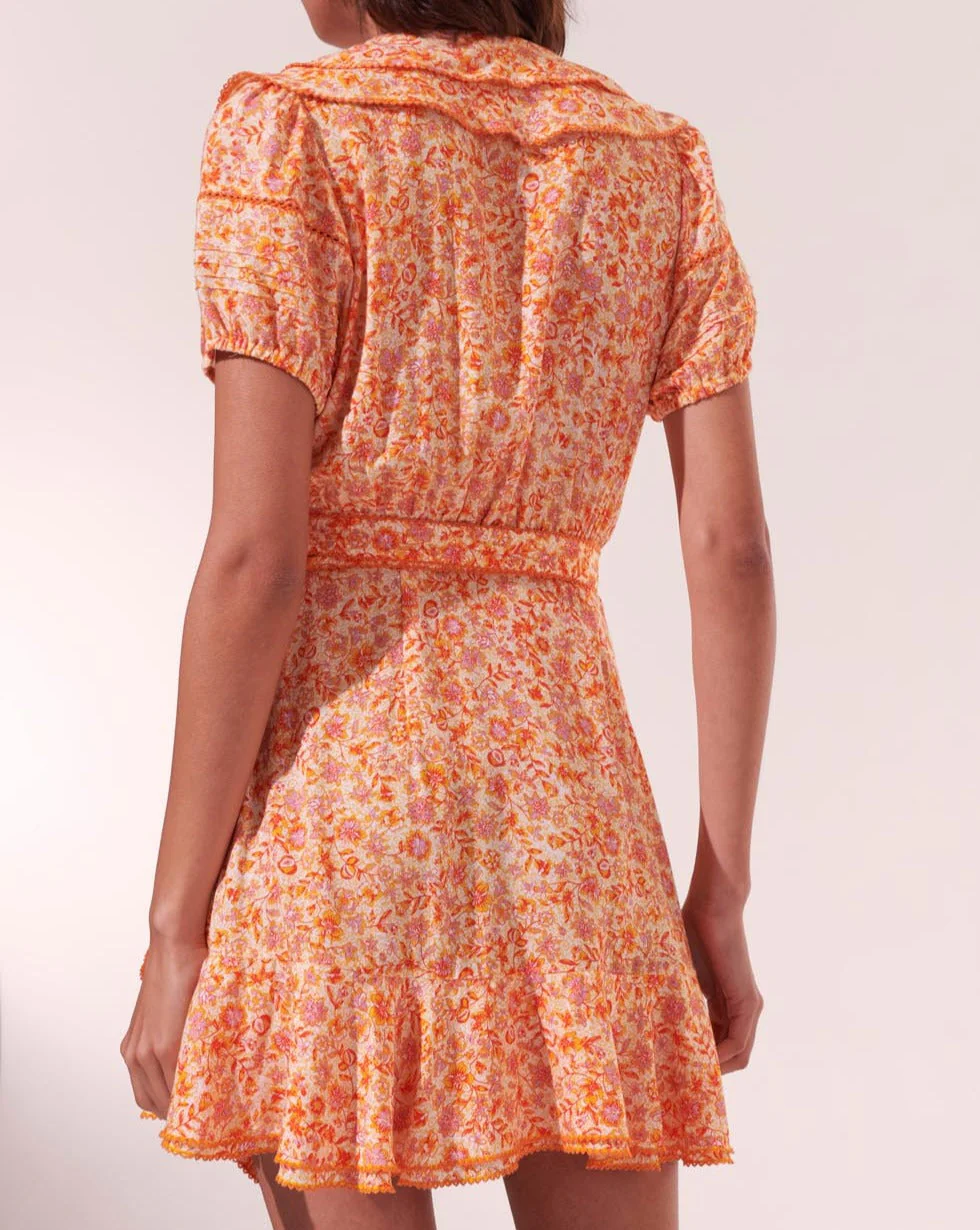 Robe Courte Aude - Orange Mayflower - Femme - Image 3