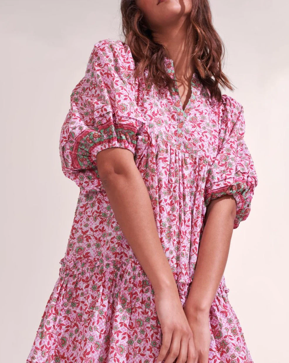 Robe Courte Aria - Pink Blossom - Femme