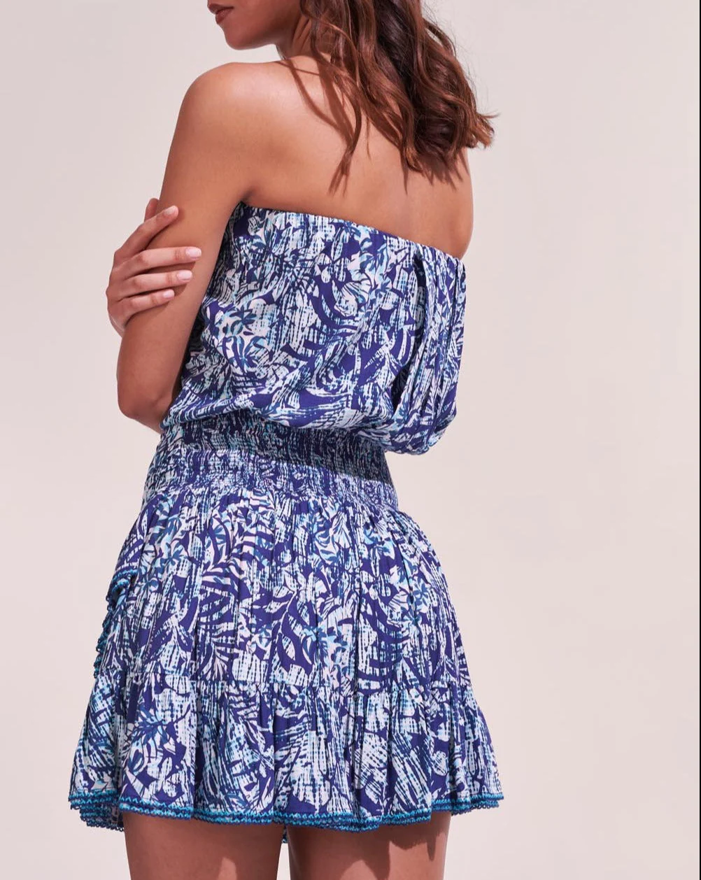 Robe Bandeau Ambra - Navy Tropical - Femme - Image 3