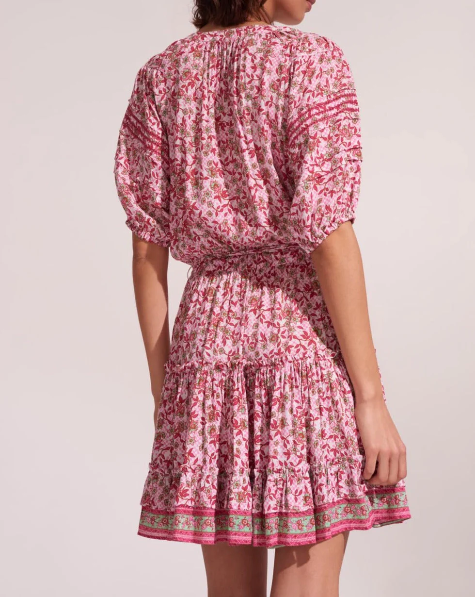 Robe Courte Bona - Pink Blossom - Femme - Image 2