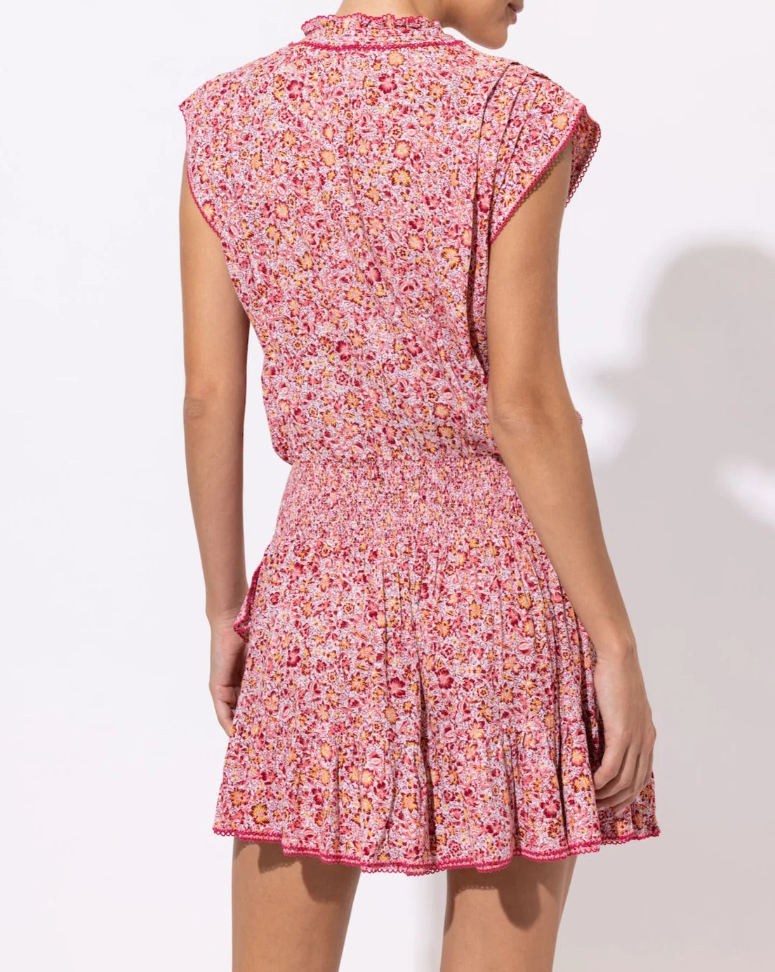 Robe Courte Estelle - Pink Mayflower - Femme - Image 3