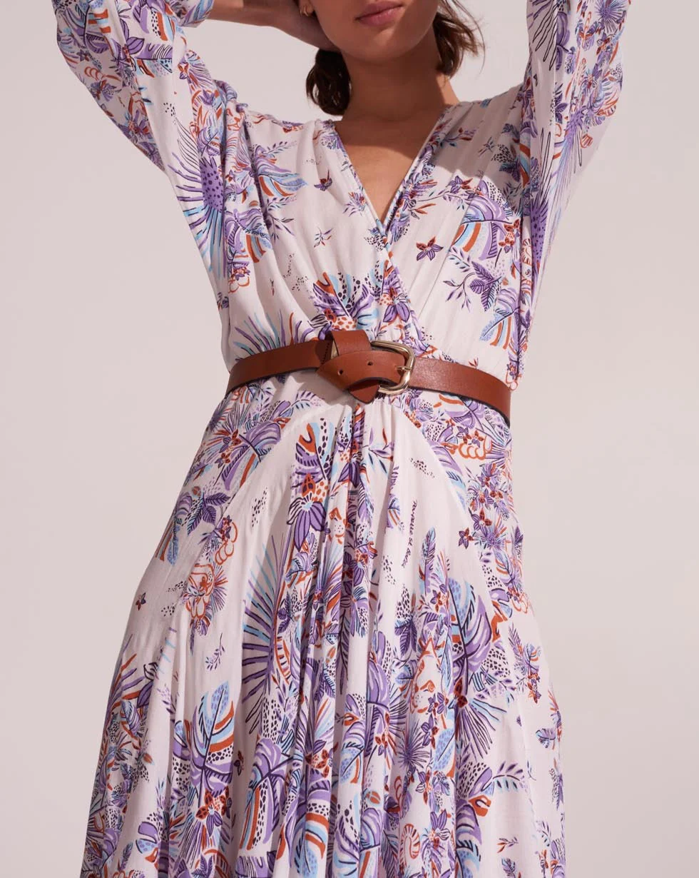 Robe Longue Ilona - Blue Rainforest - Femme - Image 2