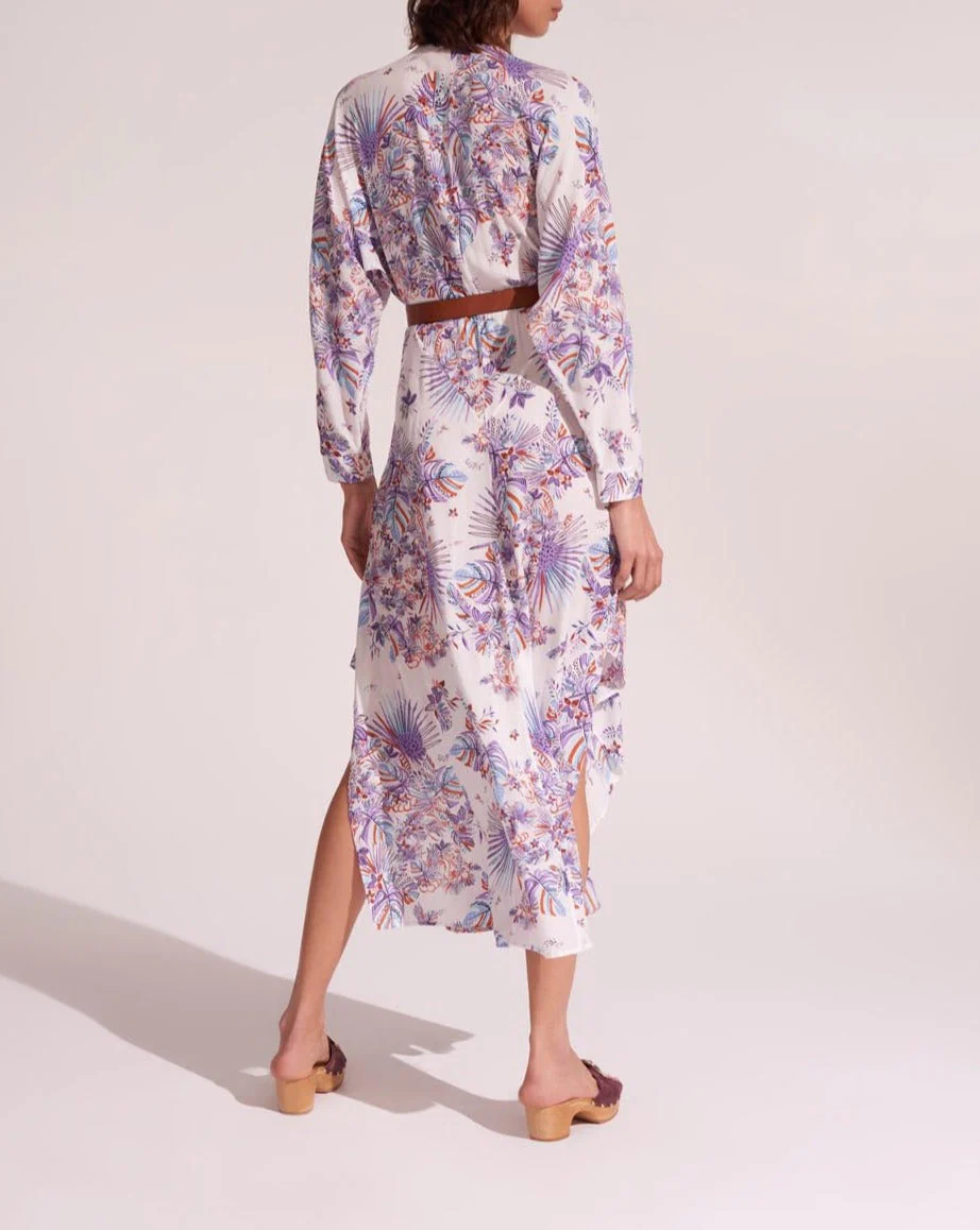 Robe Longue Ilona - Blue Rainforest - Femme - Image 3