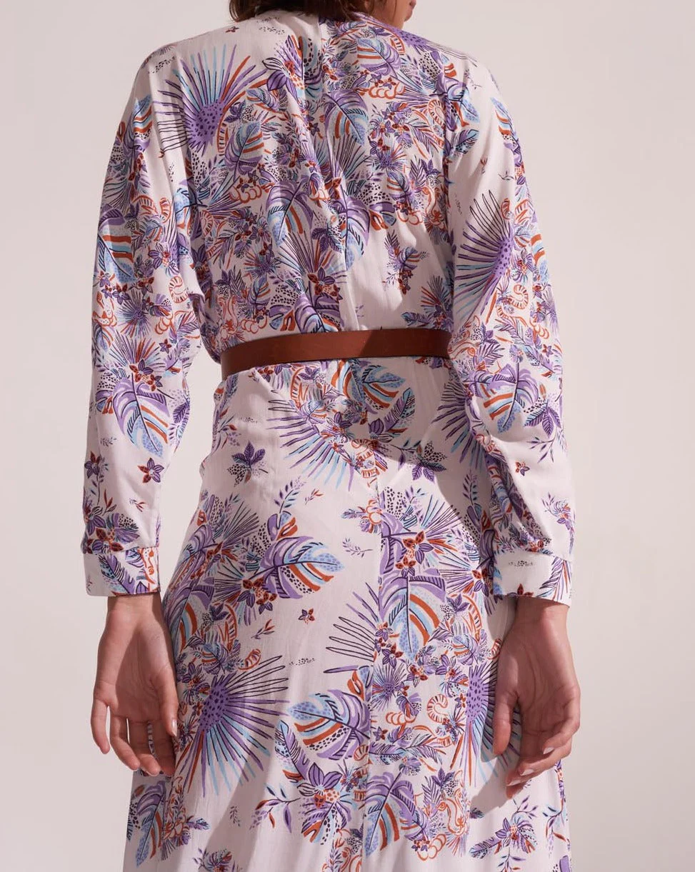 Robe Longue Ilona - Blue Rainforest - Femme - Image 4