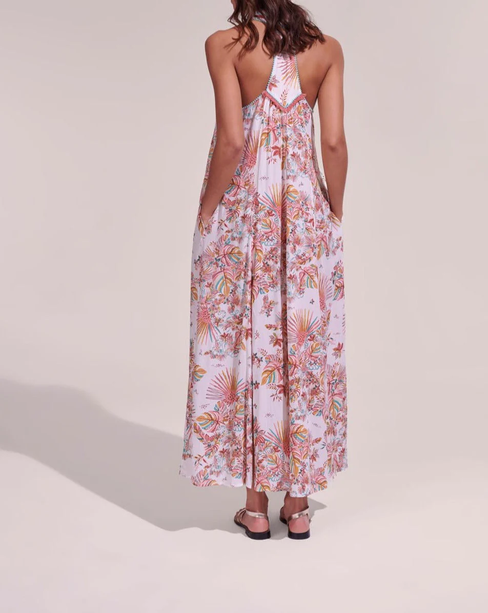 Robe Longue Nava - Pink Rainforest - Femme - Image 3