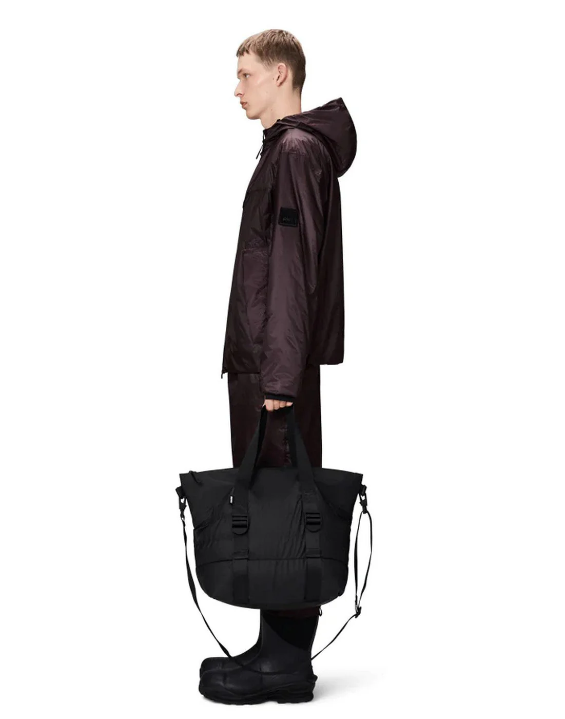 Sac Puffer Mix Tote Mini W3 Black - Mixte - Image 2