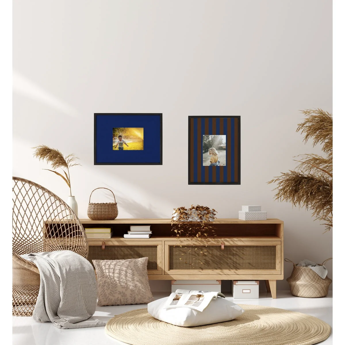 Cadre Photo - Bleu Et Marron - Image 2