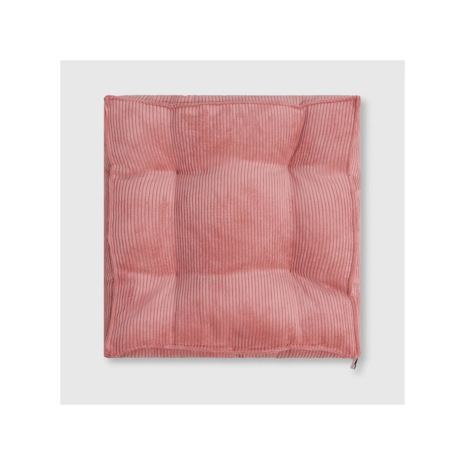 Coussin Carré Gustav En Velours Côtelé - Rose - Image 2
