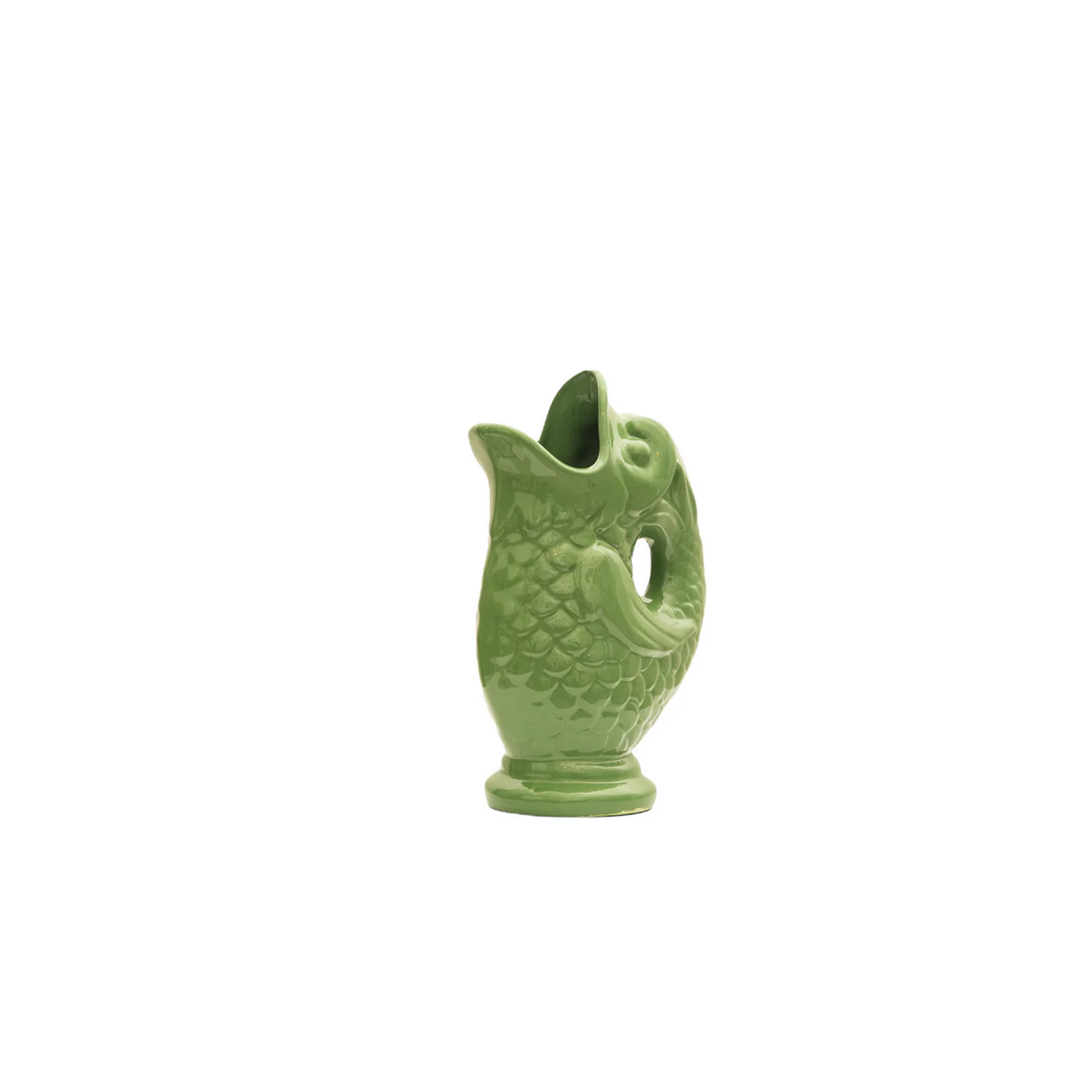 Vase Poisson En Céramique - Vert - Image 2