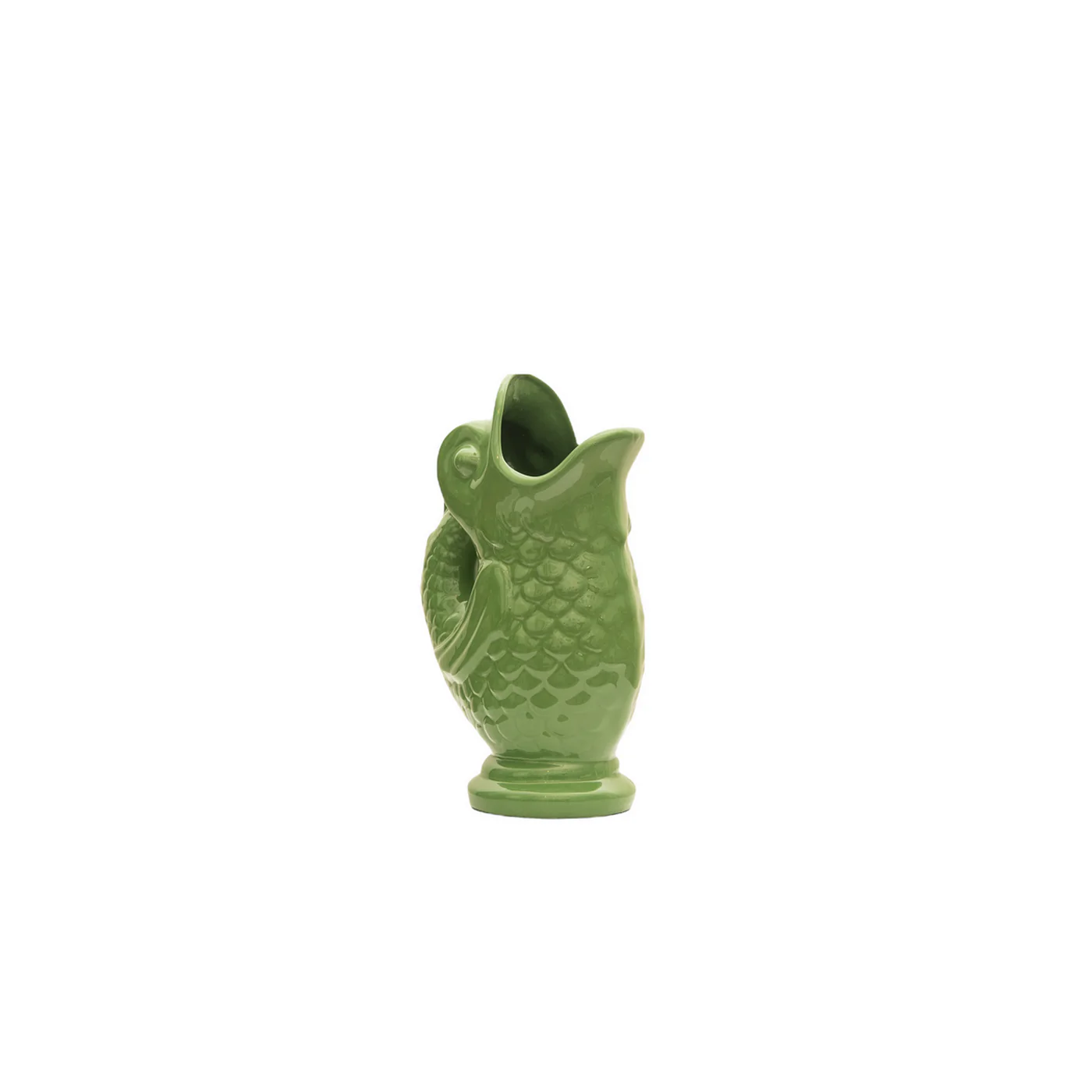 Vase Poisson En Céramique - Vert - Image 3