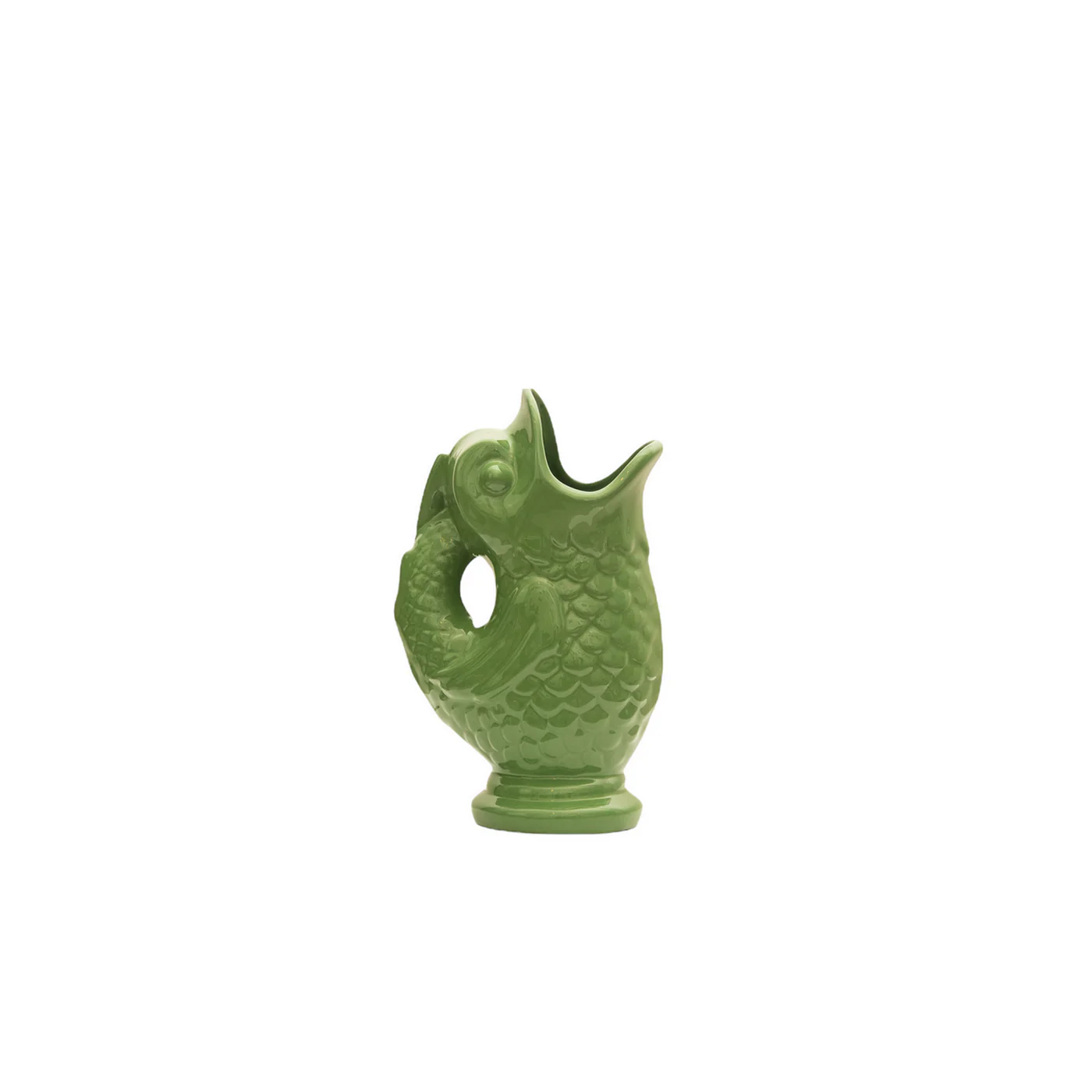 Vase Poisson En Céramique - Vert - Image 4