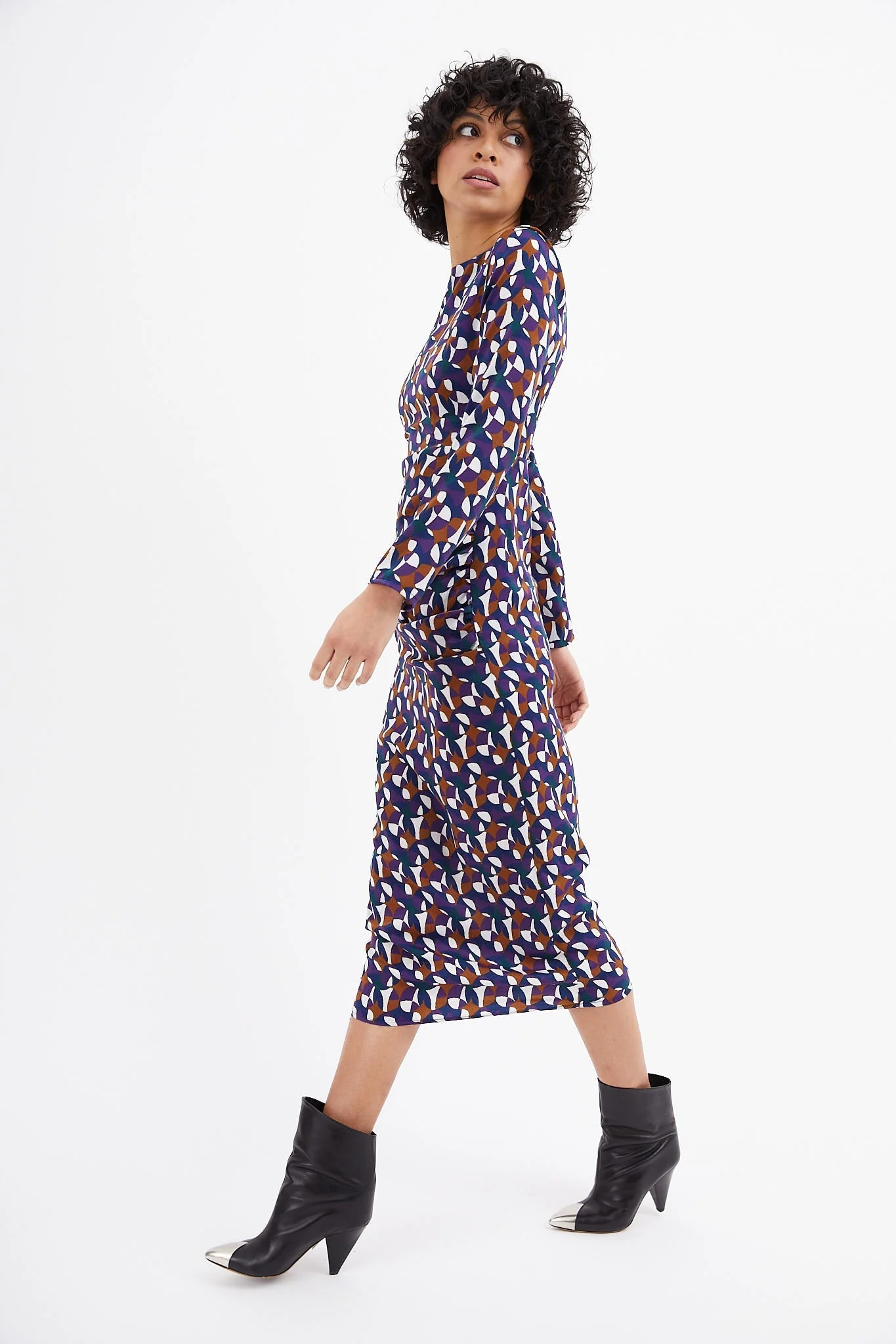 Robe Beky Midi Circo Morado - Image 5