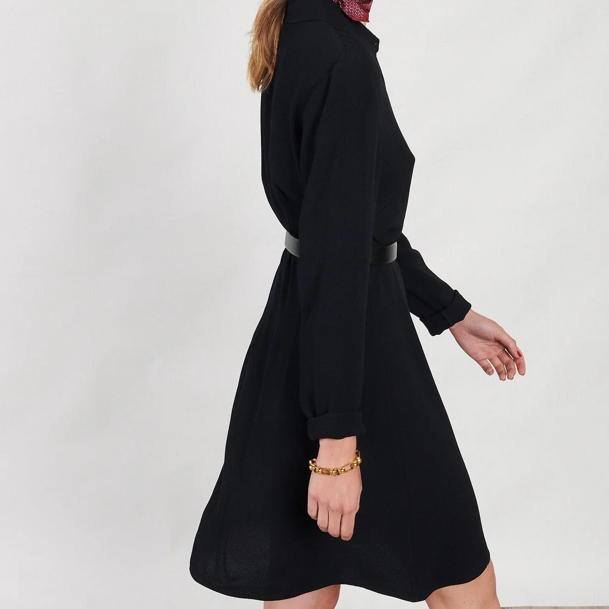 Maison Standards - Maison Standars - Robe Chemise Courte - Noir - Femme - Image 2