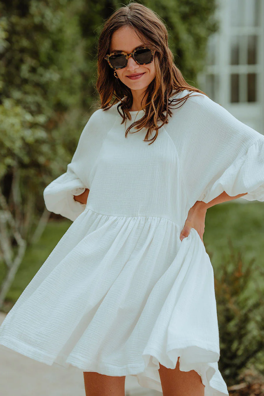Robe Élisé Blanc Coton - Image 2