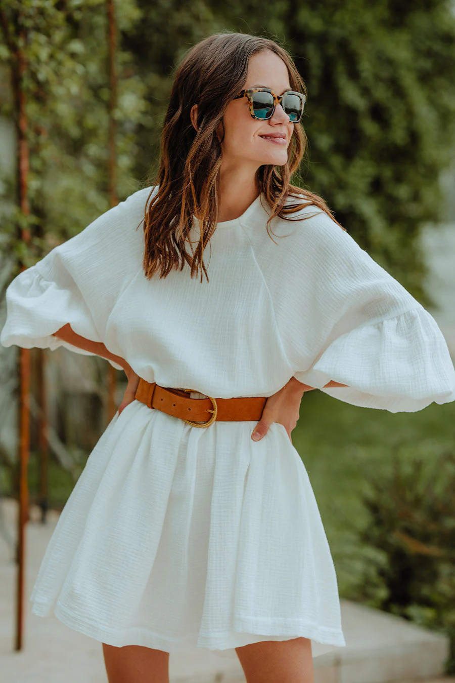 Robe Élisé Blanc Coton - Image 3