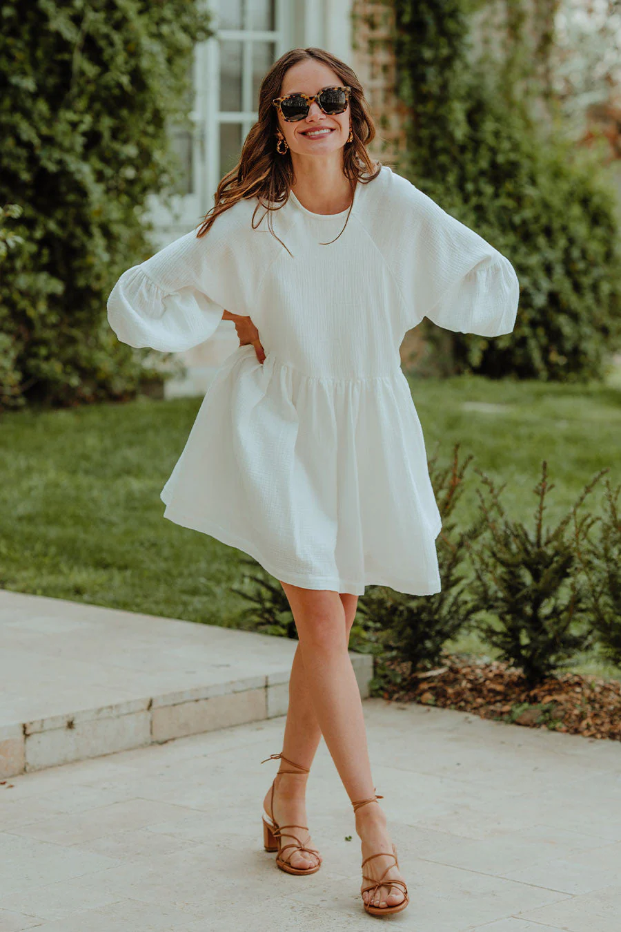 Robe Élisé Blanc Coton - Image 4