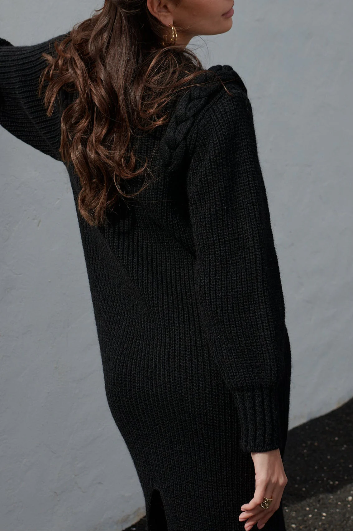 Robe En Maille Kelly Noir - Image 2