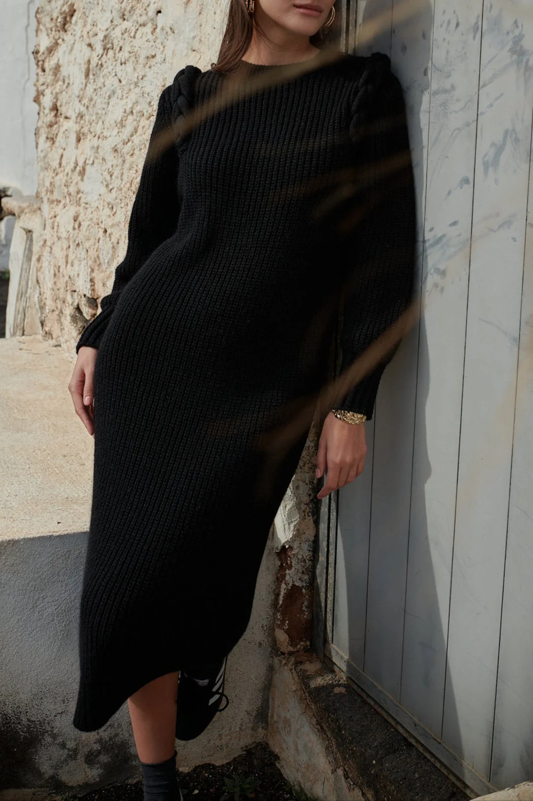 Robe En Maille Kelly Noir - Image 4