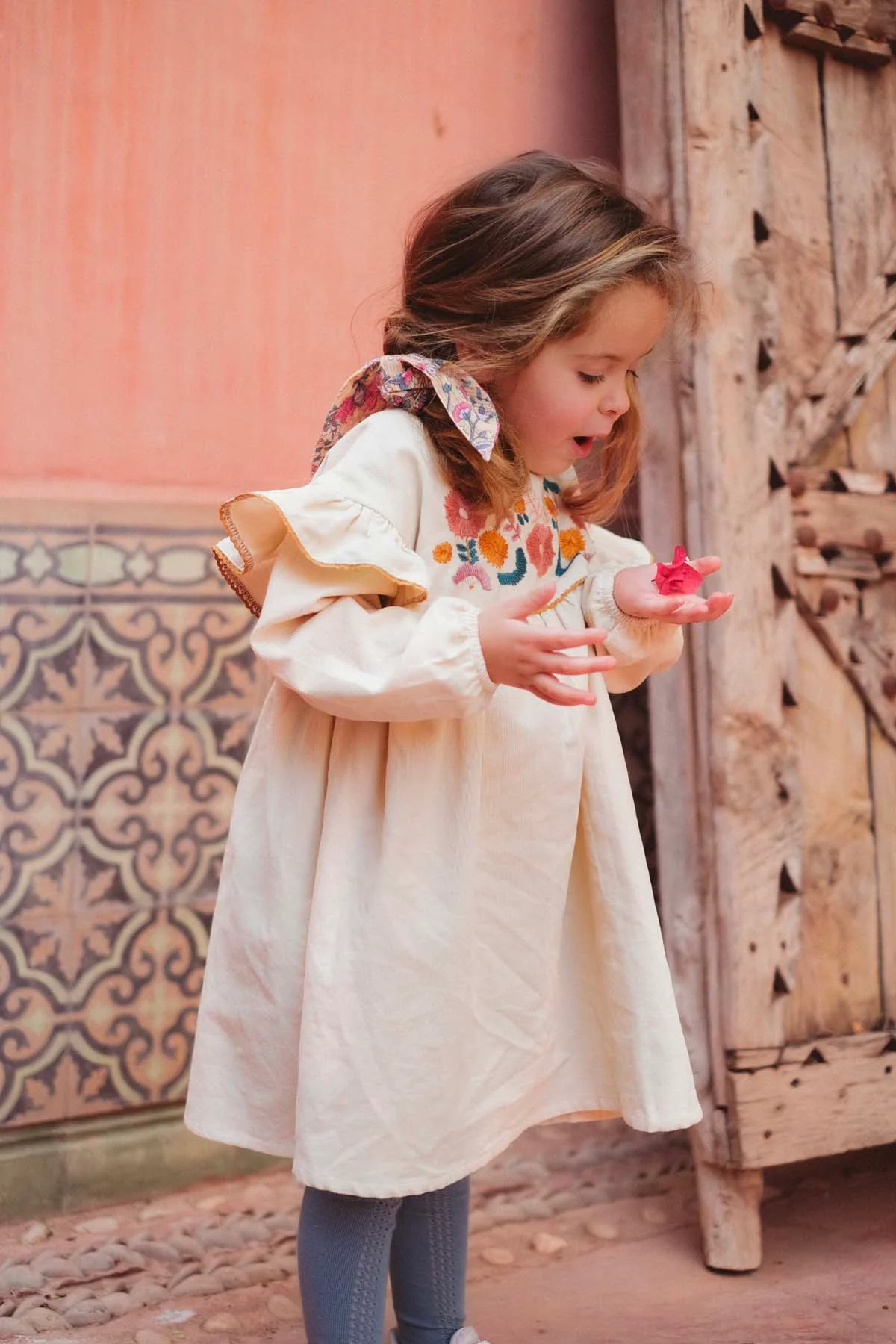 Robe Illia - Crème - Enfant - Image 2