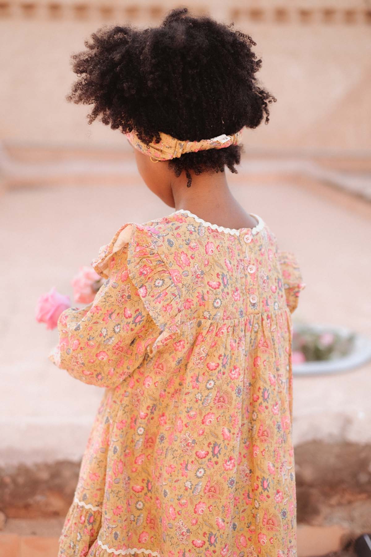 Robe Jilana - Champ De Fleurs De Safran - Enfant - Image 4