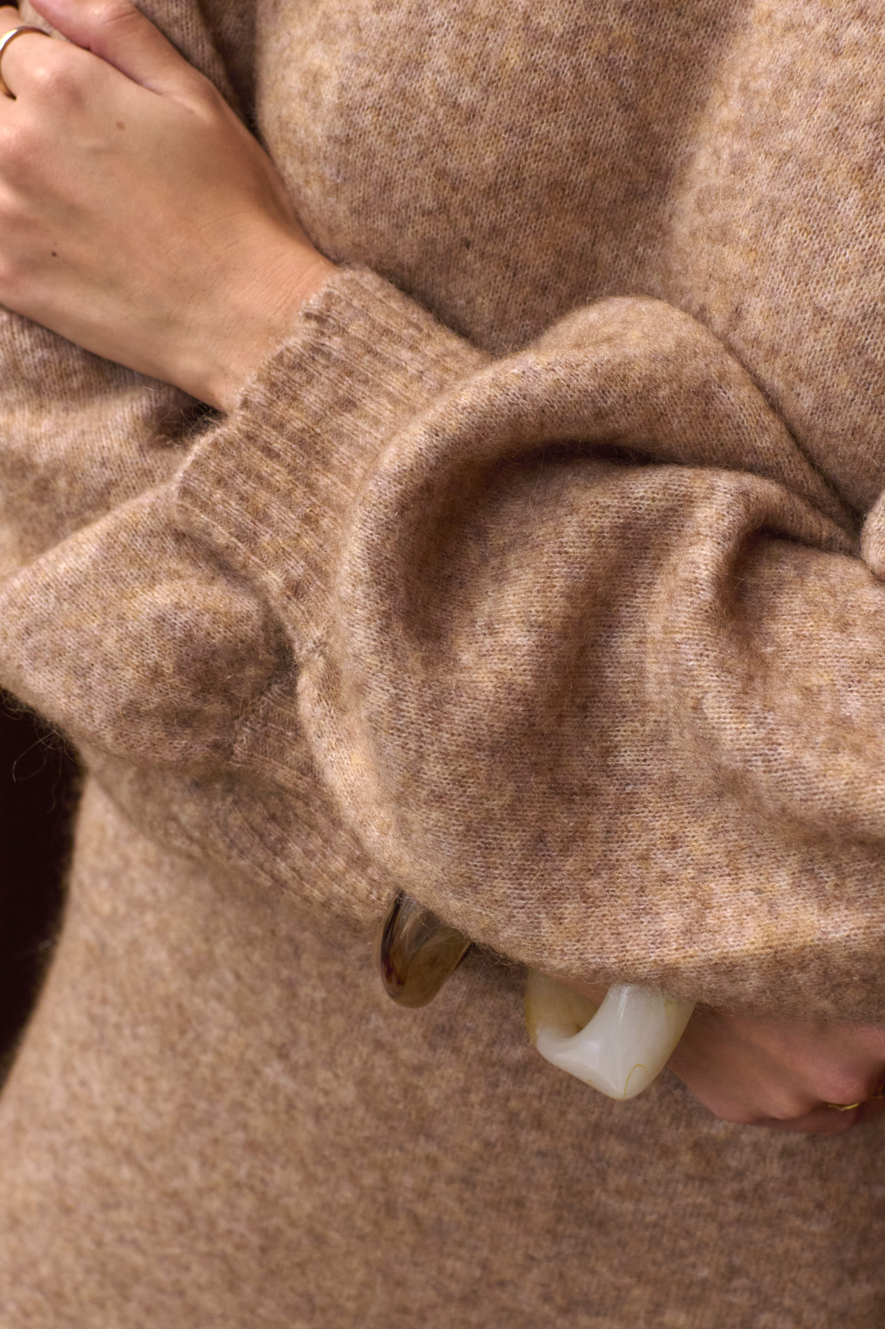 Robe Maille Noelle Camel - Image 4