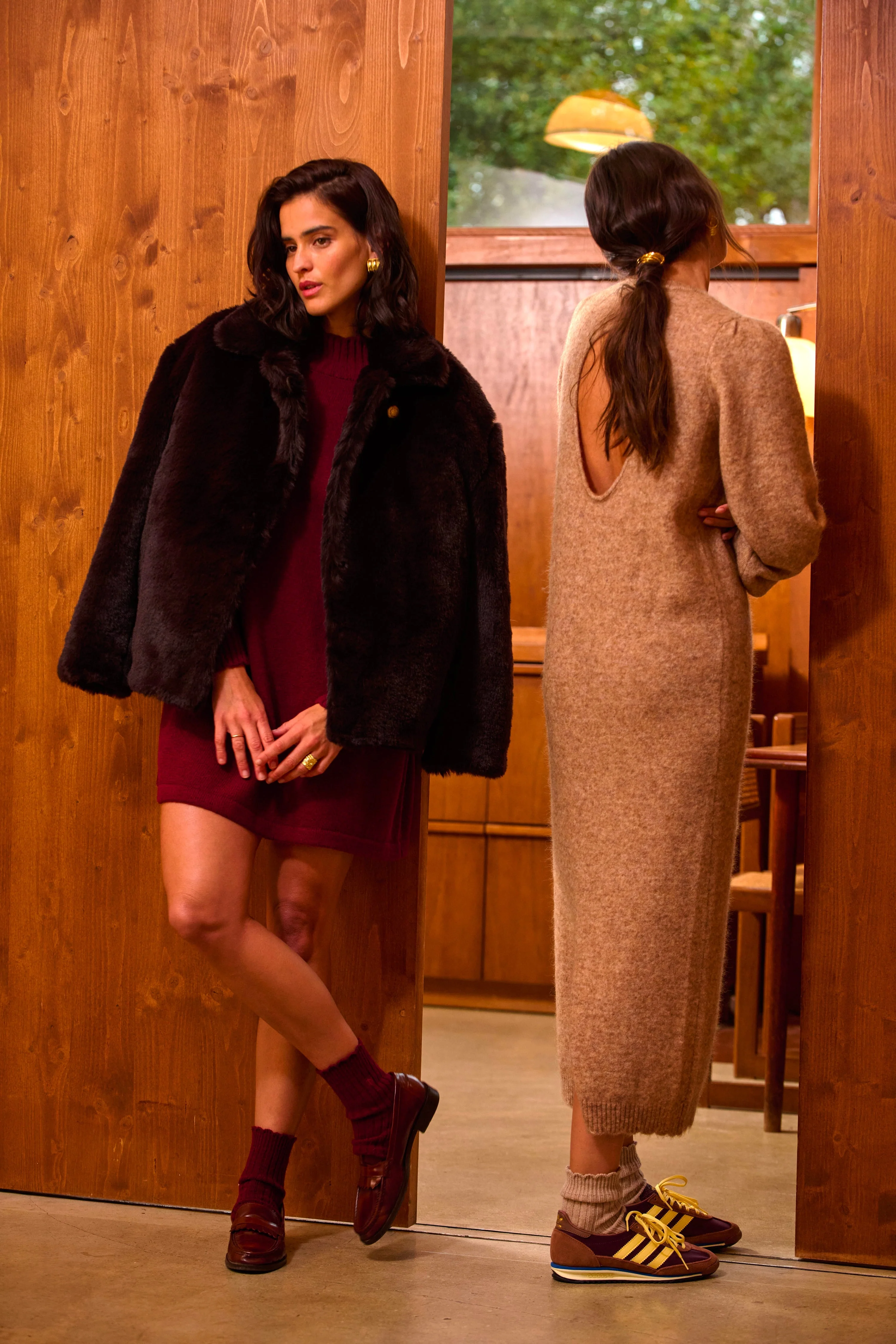 Robe Maille Noelle Camel - Image 7