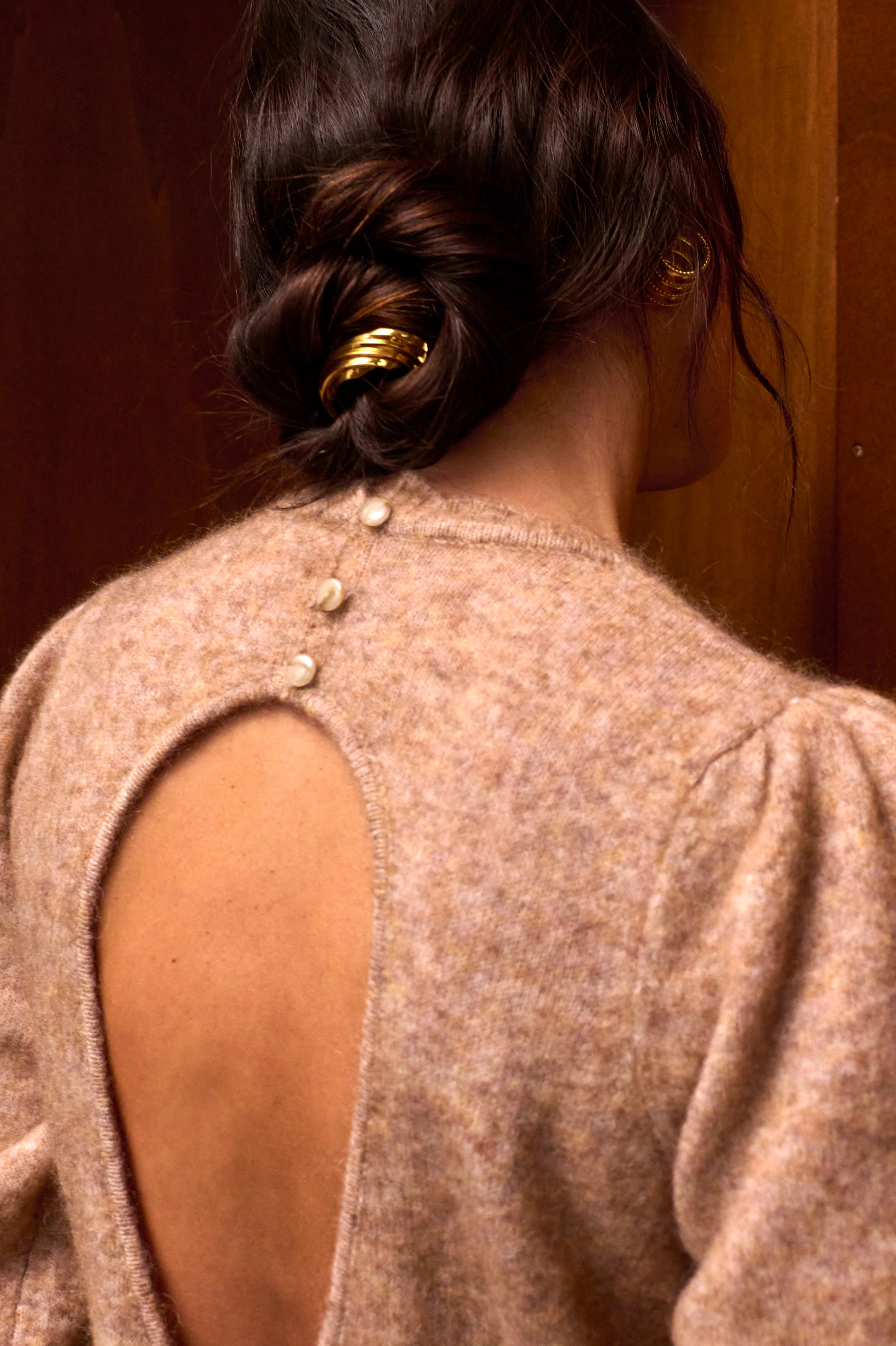 Robe Maille Noelle Camel - Image 5