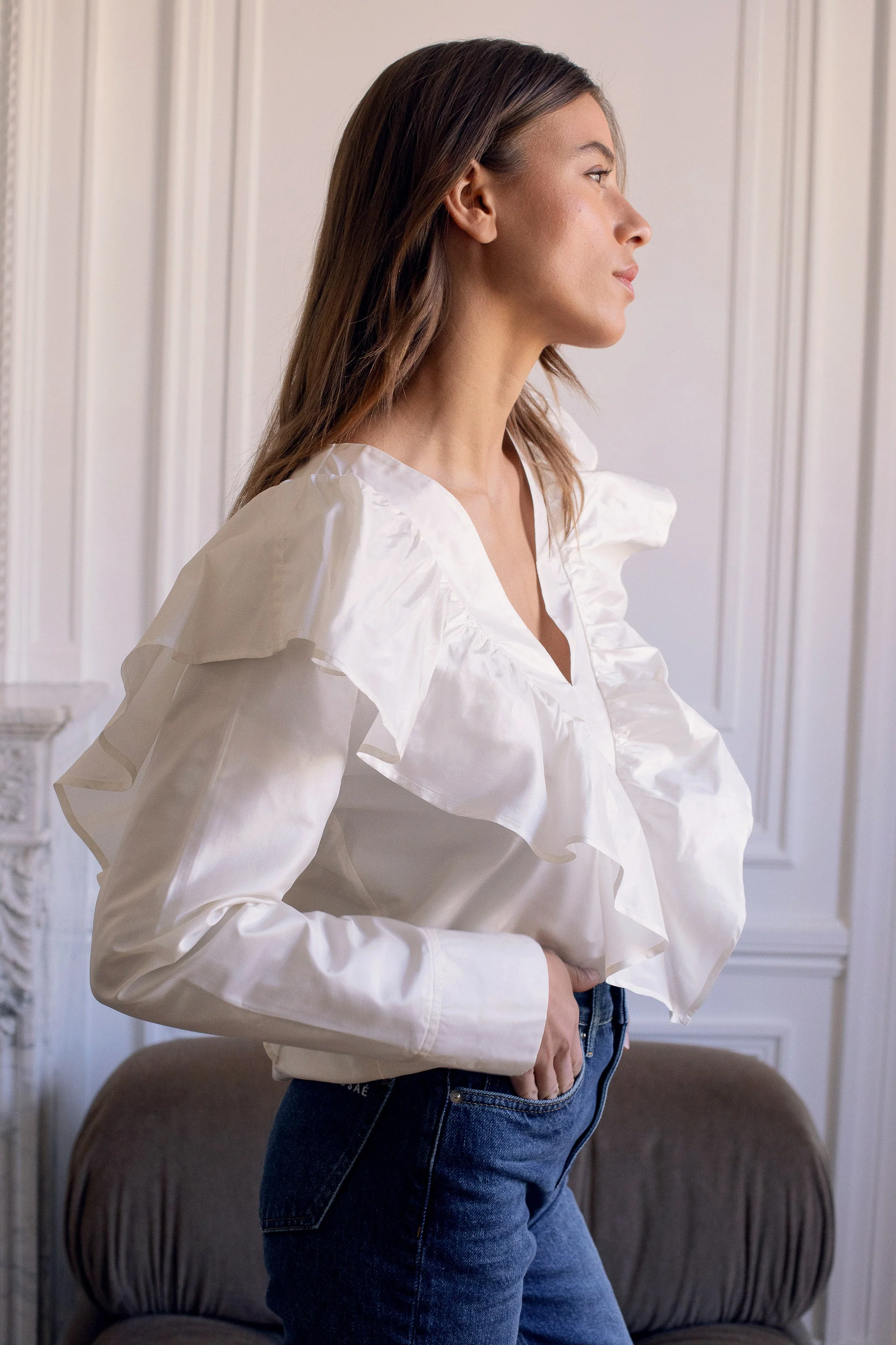 Blouse Le Cesaire - Blanc - Femme - Image 3