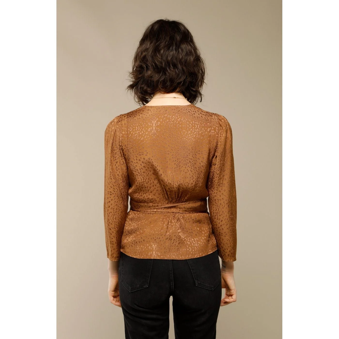 Blouse Anna - Cuivre / Jaquard - Image 3