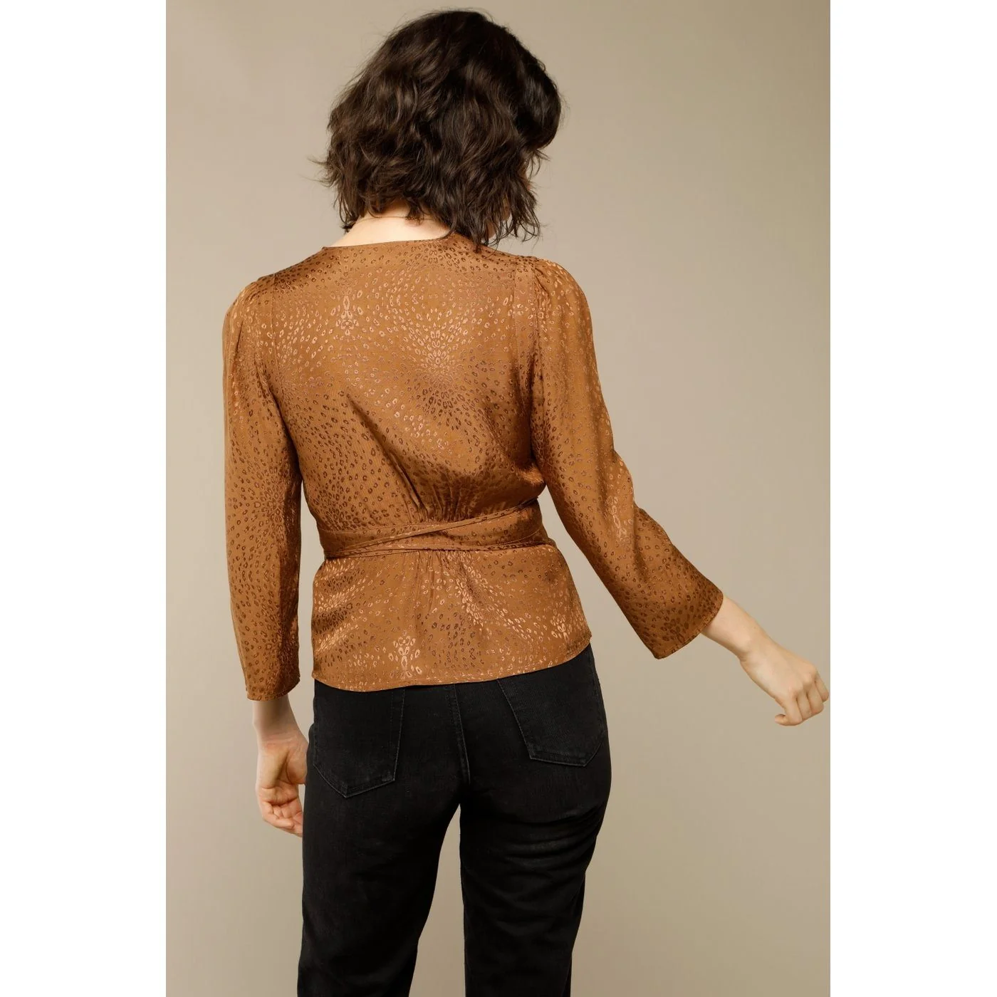 Blouse Anna - Cuivre / Jaquard - Image 4