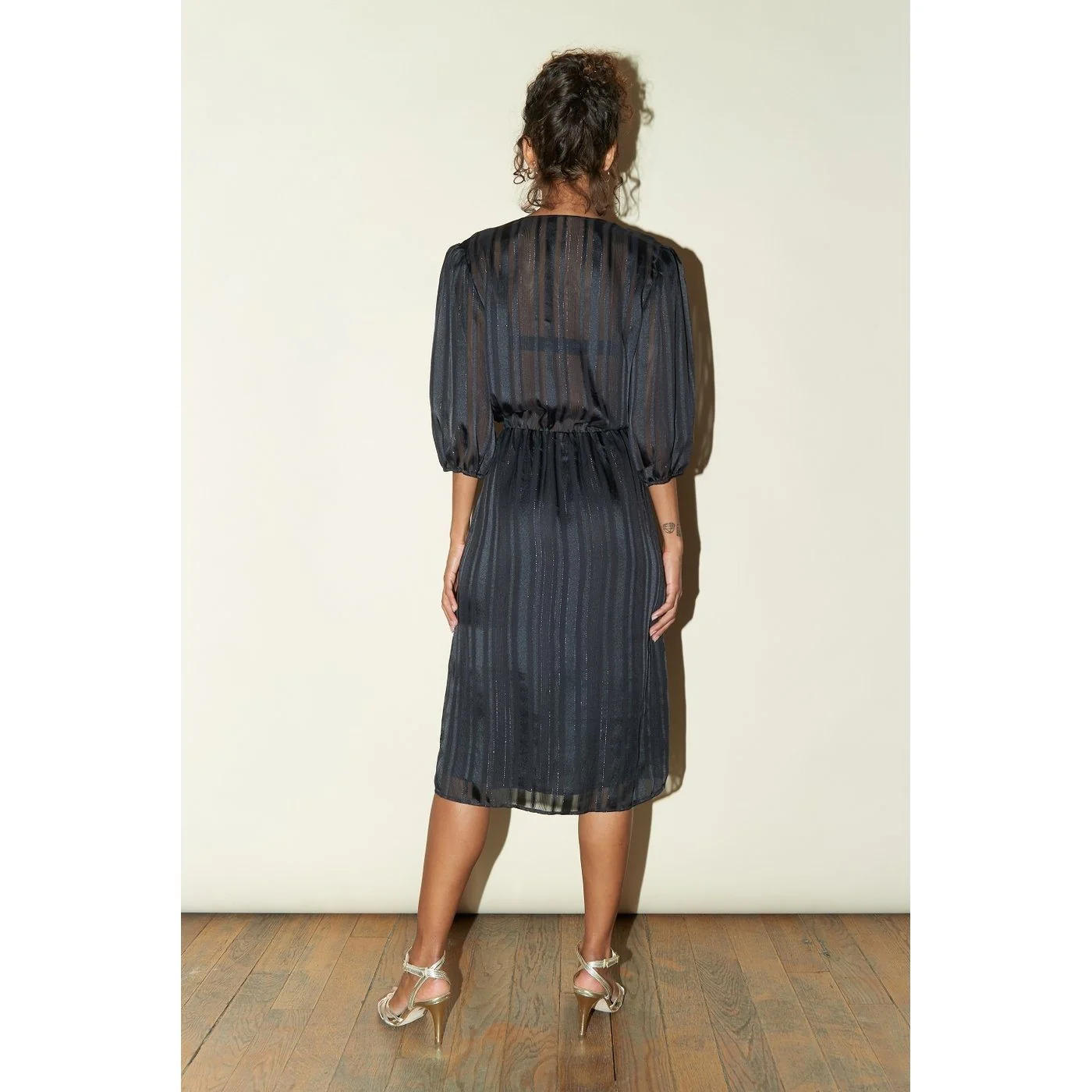 Robe Barbara - Lurex Noir - Image 3
