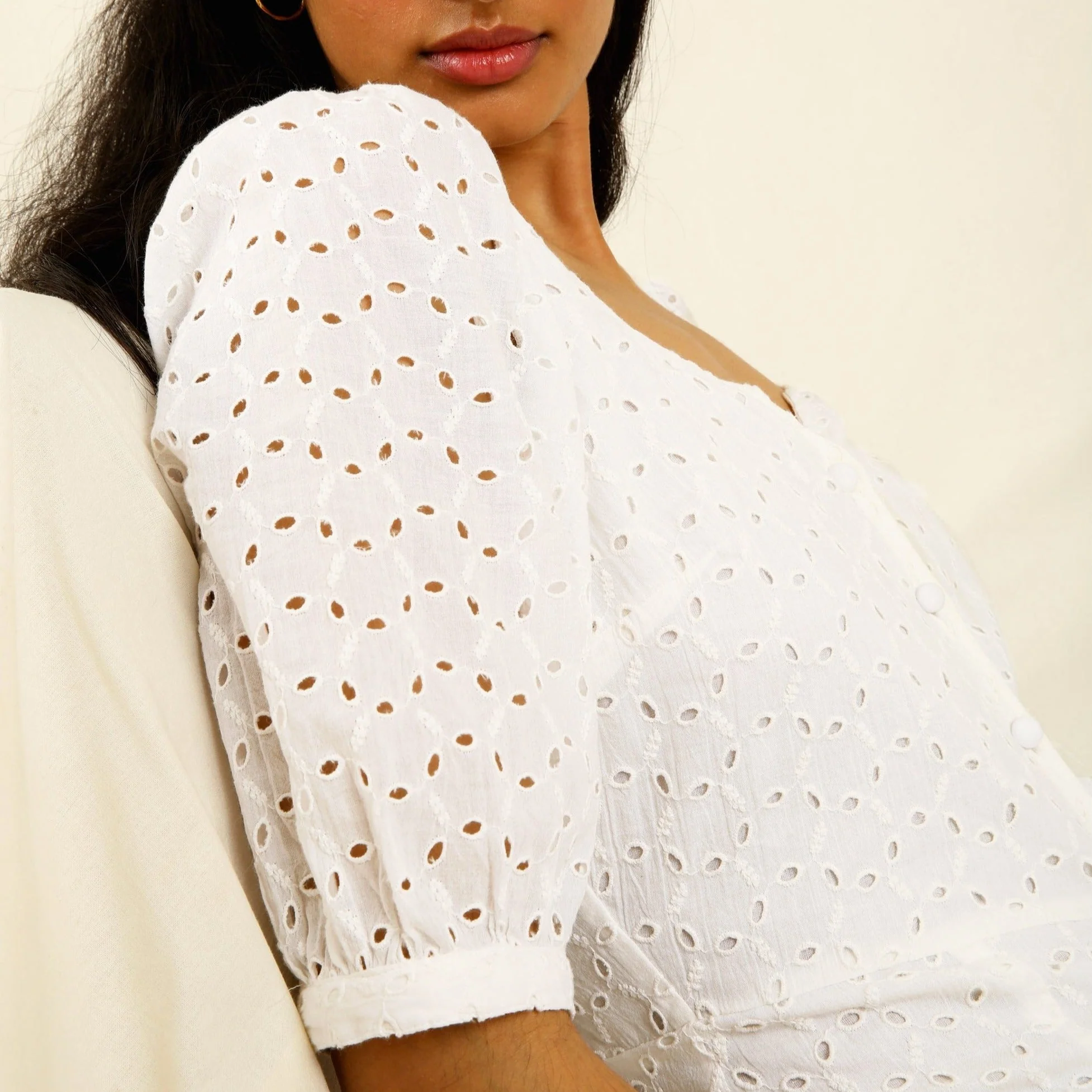 Robe Vinciane - Blanc - Image 2