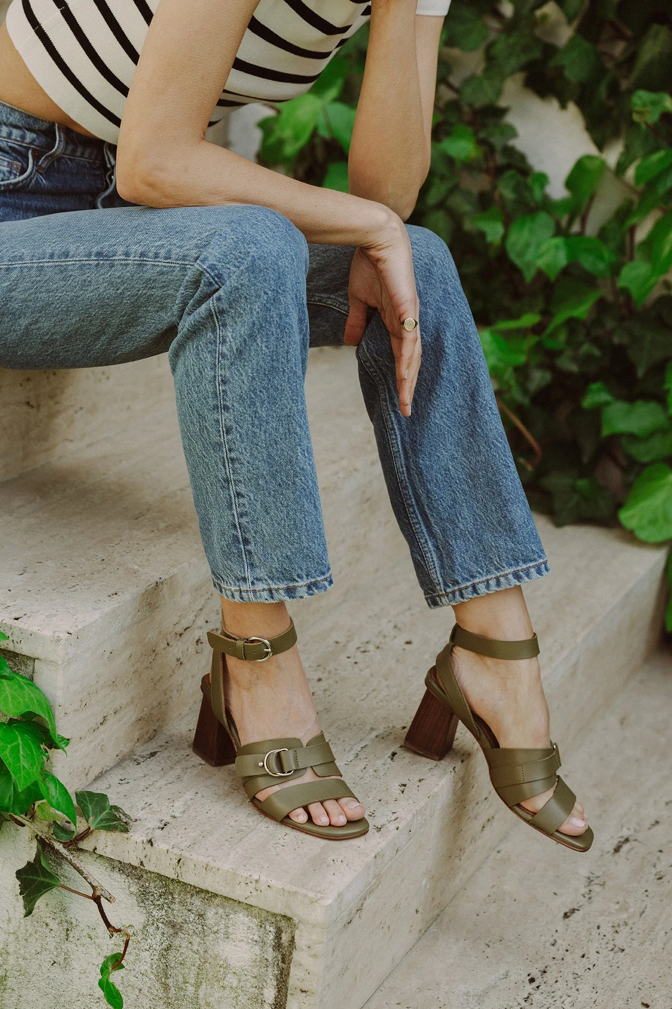 Sandales Micaela - Cuir Kaki - Anaki - Image 2