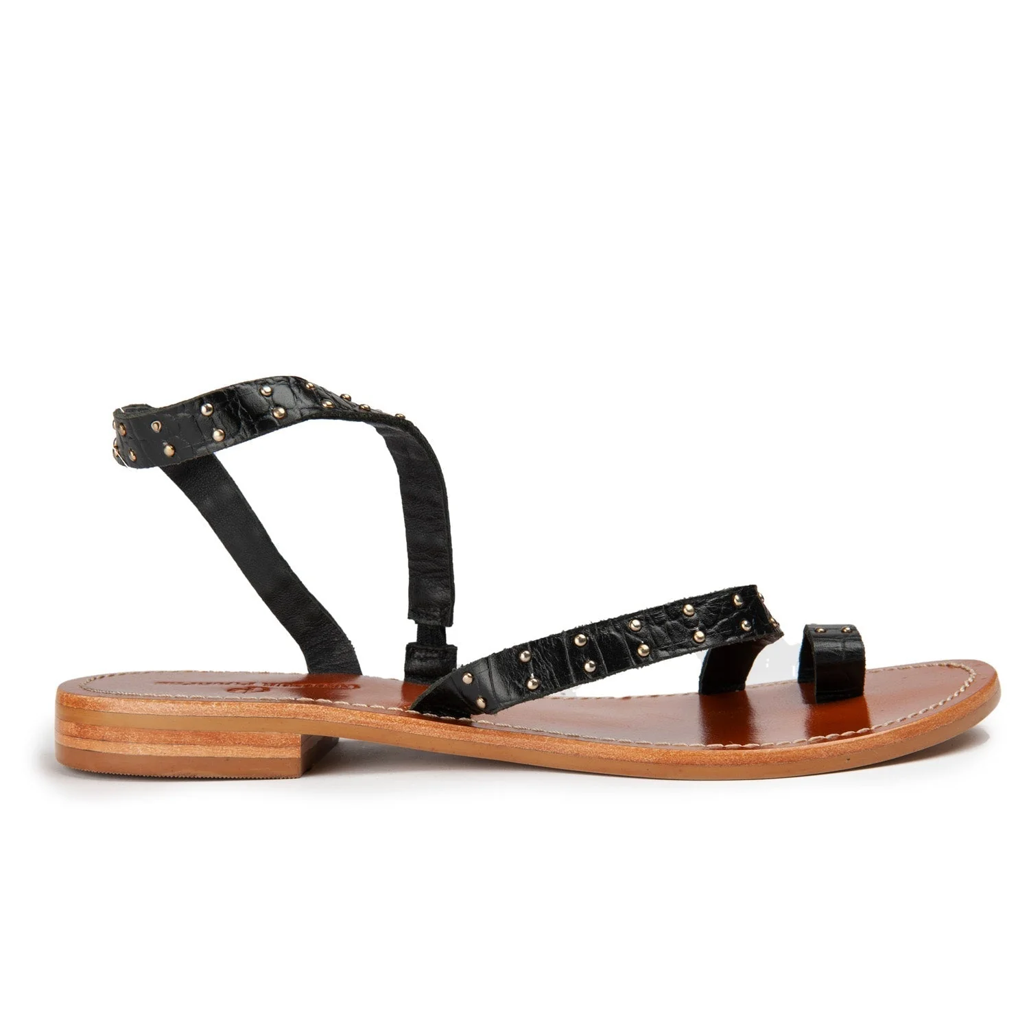 Sandales Shan - Croco - Noir - Image 2