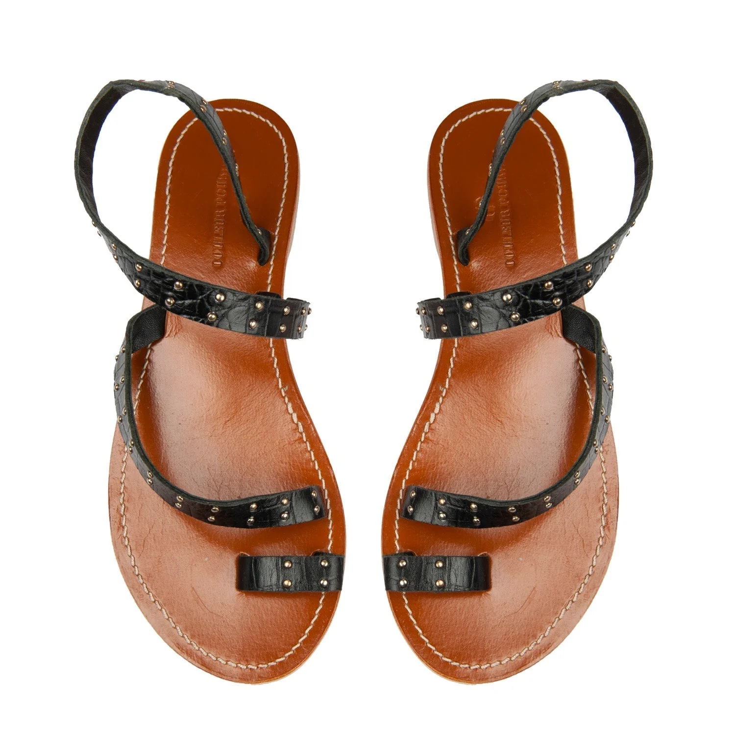 Sandales Shan - Croco - Noir - Image 4