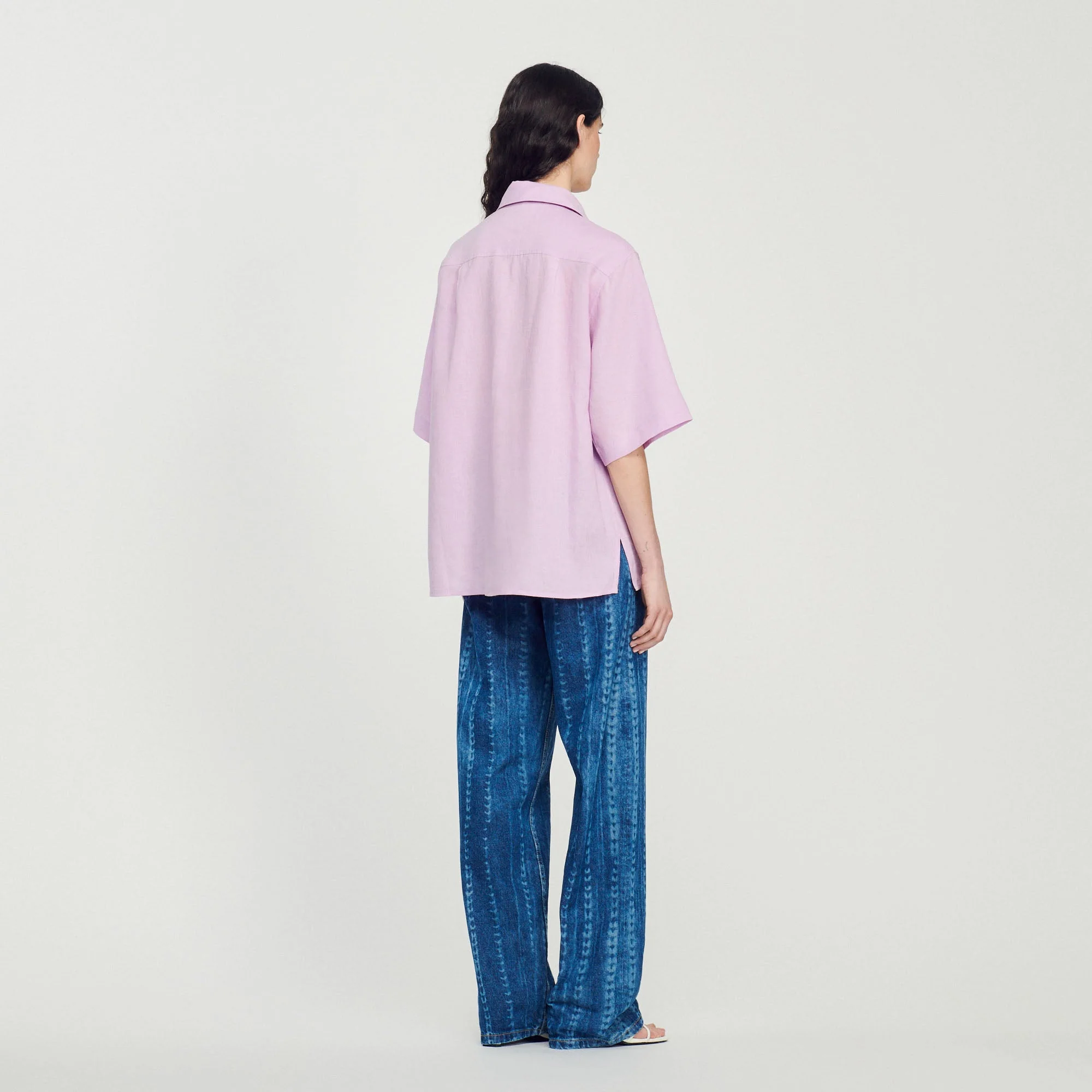 Chemise Oversize En Lin Brodé - Image 6