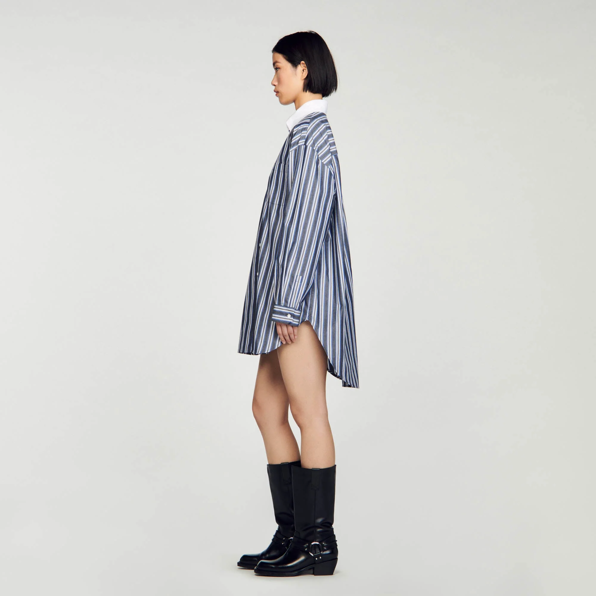 Chemise Oversize À Rayures - Image 7