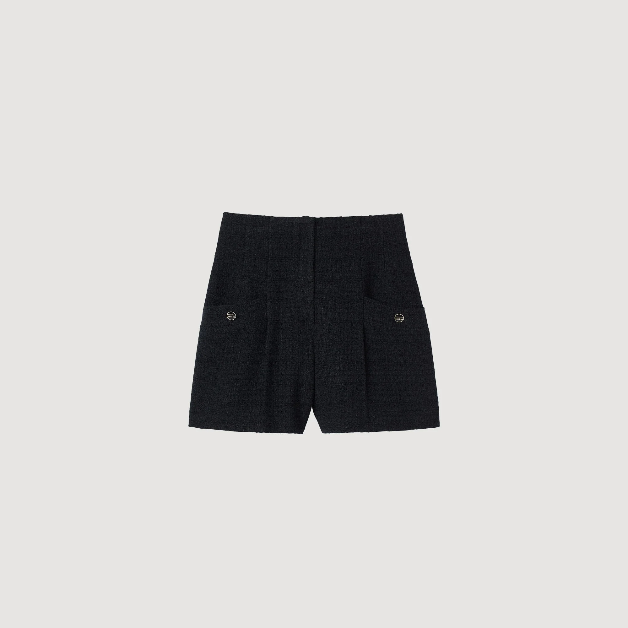 Short Taille Haute En Tweed - Image 2