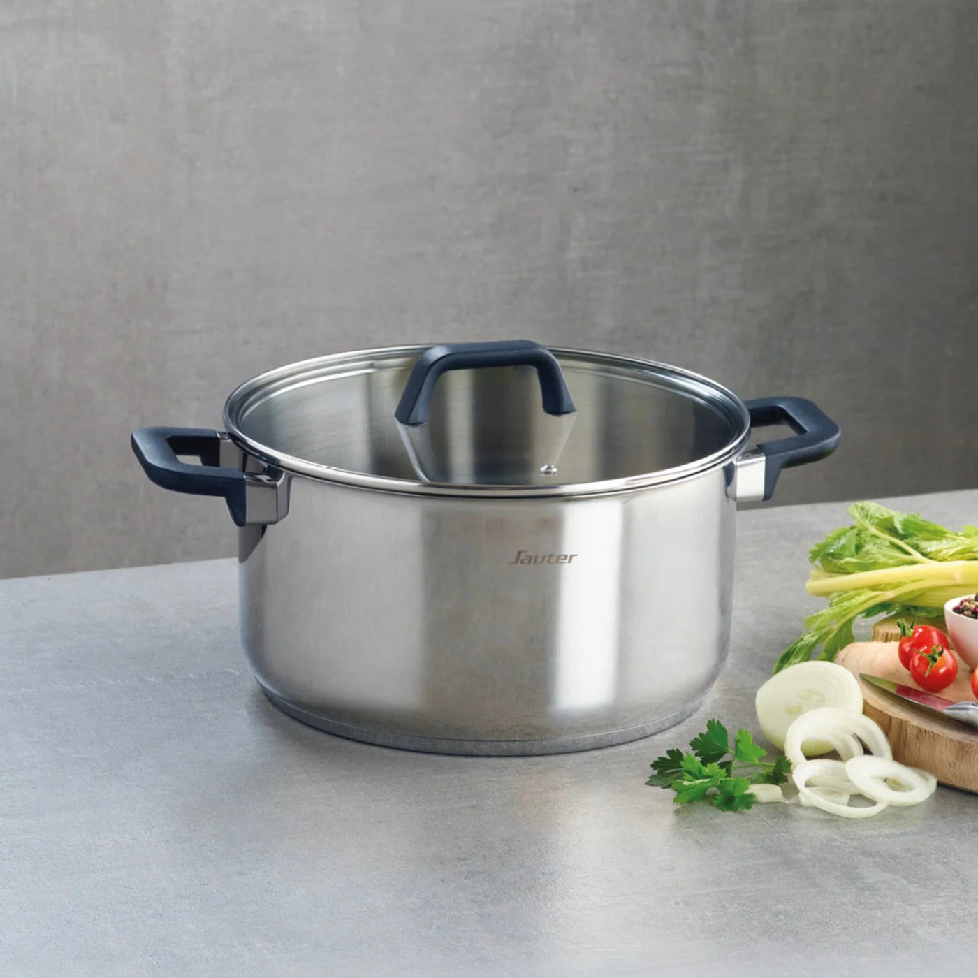 Set De 2 Casseroles En Acier Inoxydable Avec Couvercles En Verre - Qulinox - Argenté - Image 3