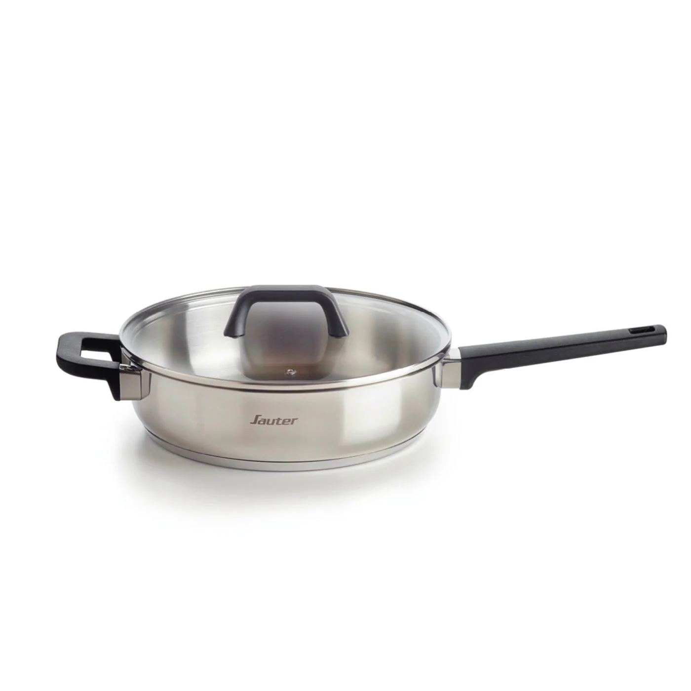 Sauteuse En Acier Inoxydable Avec Couvercle En Verre & Corbeille - Qulinox - Argenté - 26cm + 22cm - Image 4
