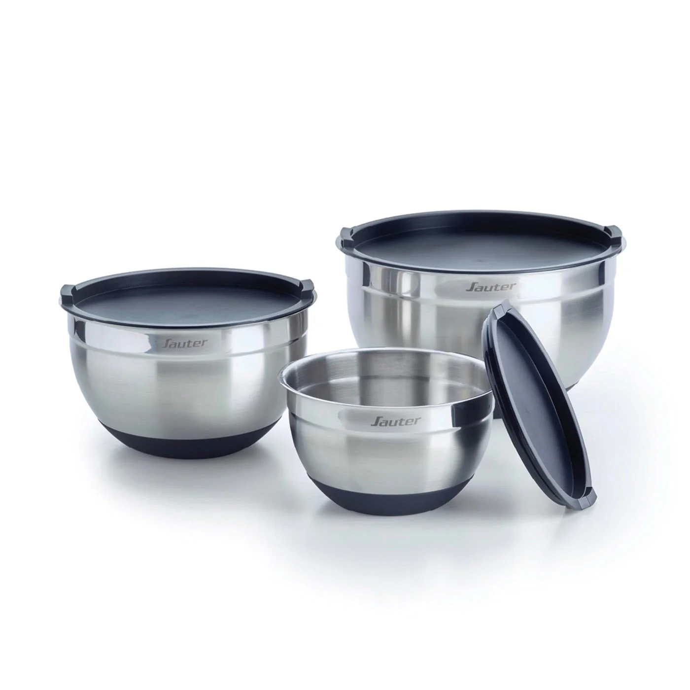 Set De 3 Bols À Mélanger En Acier Inoxydable - Argenté - Image 2