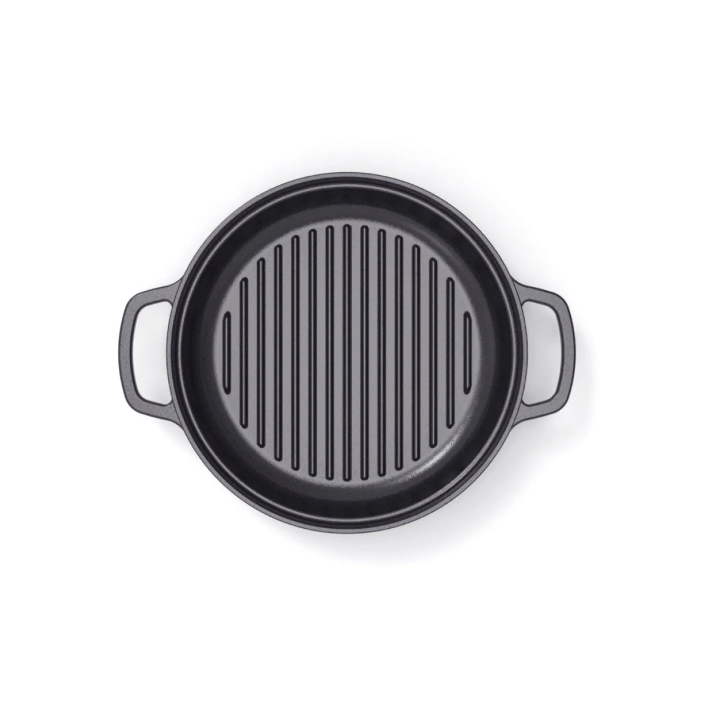 Batterie De Cuisine Empilable En Fonte 4 Pièces (Cocotte + Sauteuse + Poêle Grill) + 4 Protections En Silicone - Noir - Image 6