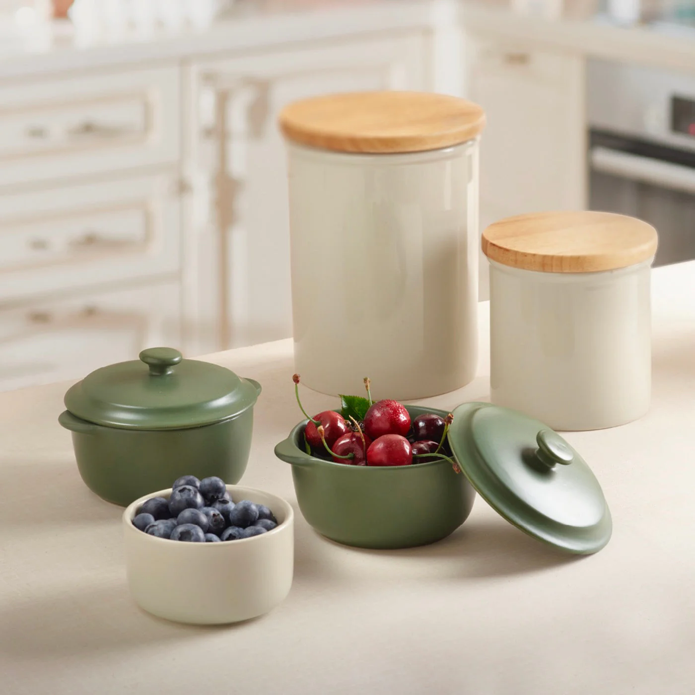 Set De 4 Ramequins - Crème - Image 2
